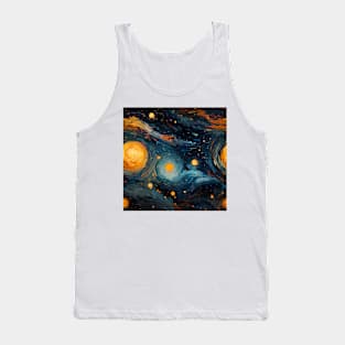 Van Gogh Starry Night Outer Space Pattern 15 Tank Top